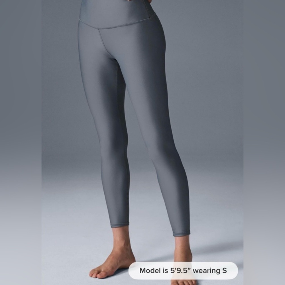 ALO Steel Grey 7/8 High Waist Airlift Leggings. Worn once- sold out! XS